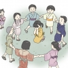 「か～ごめ かごめ～...」の画像です。